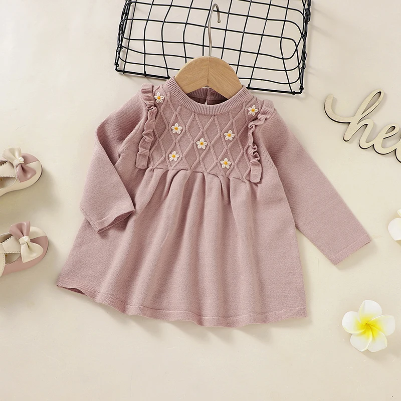 Floret Vestido suéter manga larga para bebé recién nacido - imagen 4