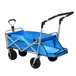 Carrito plegable todo terreno con ruedas anchas para playa y compras