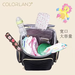 COLORLAND Bolsa para pañales bebé mochila cochecito silla de ruedas