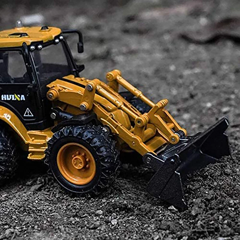 Huina 1/50 Miniaturas Camión Excavadora Metal Juguete Niño - imagen 5
