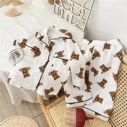 Conjunto pijama de oso para niño - Algodón suave y transpirable