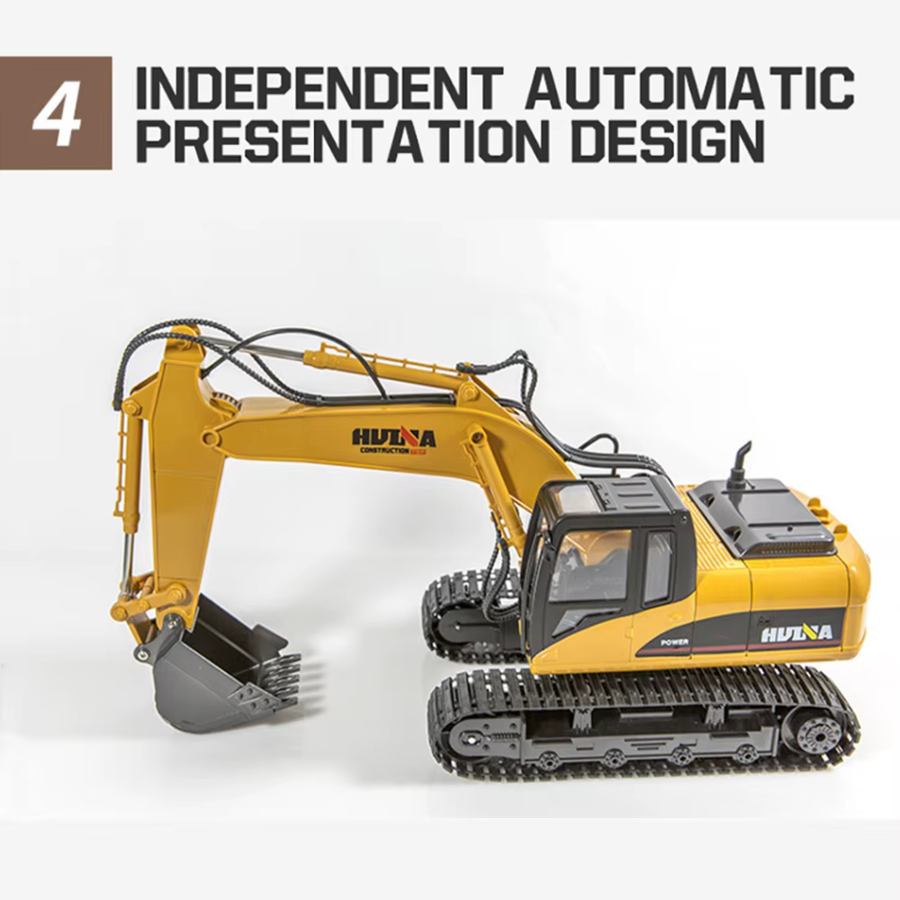 Huina 1535 Excavadora RC de metal fundido a presión para niños - imagen 5
