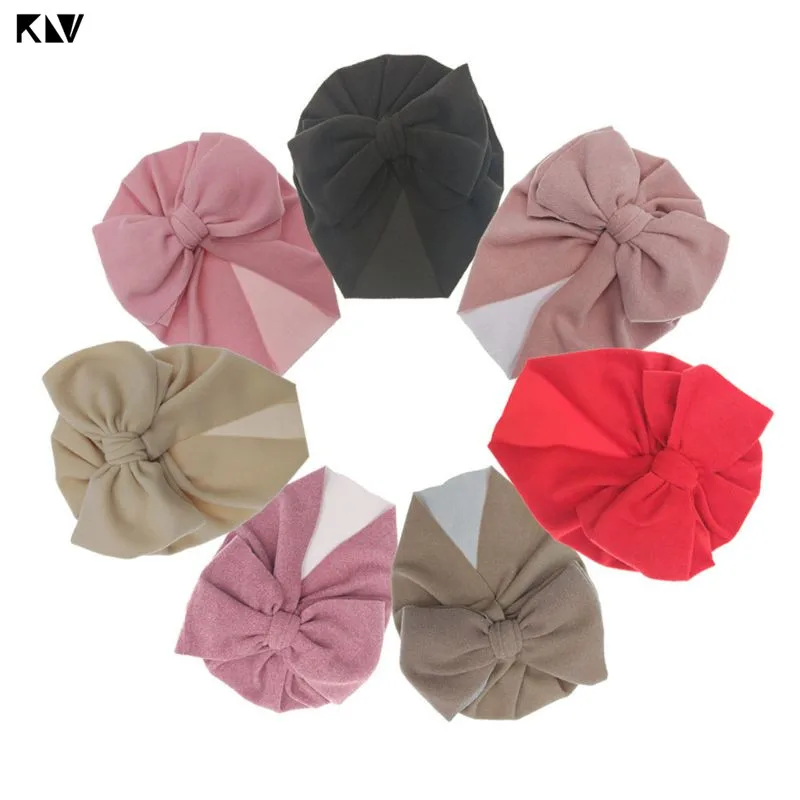 Gorro turbante de algodón con lazo para bebé y recién nacidos - imagen 2
