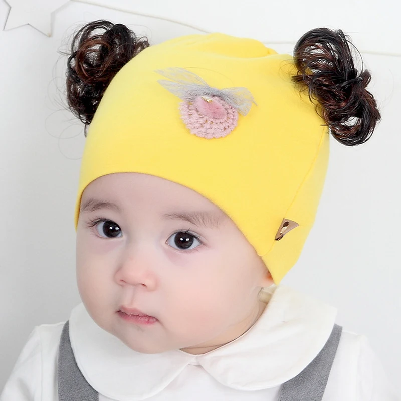 Gorro bebé pelo sintético con pompón estampado, para invierno - imagen 5