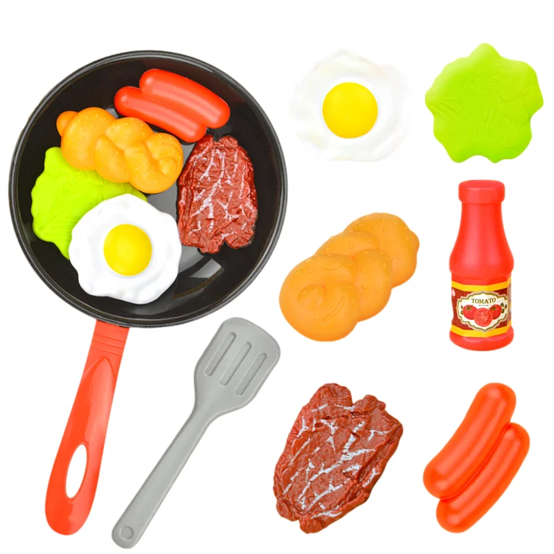 Sartén de juguete con alimentos – Cocina infantil educativa - imagen 3