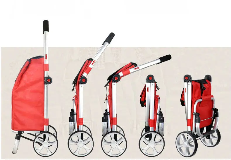 Carro plegado ocupando poco espacio