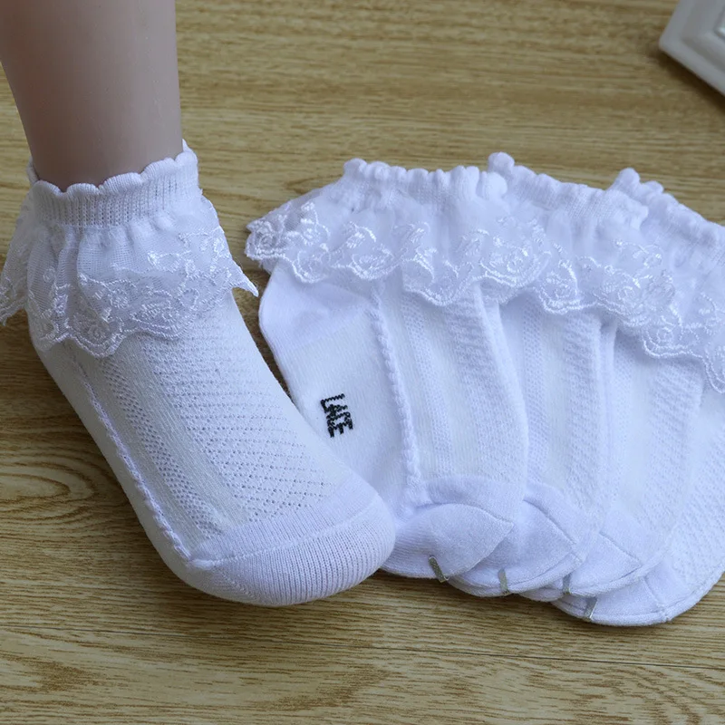 Calcetines encaje niños algodón fino transpirable verano - imagen 3