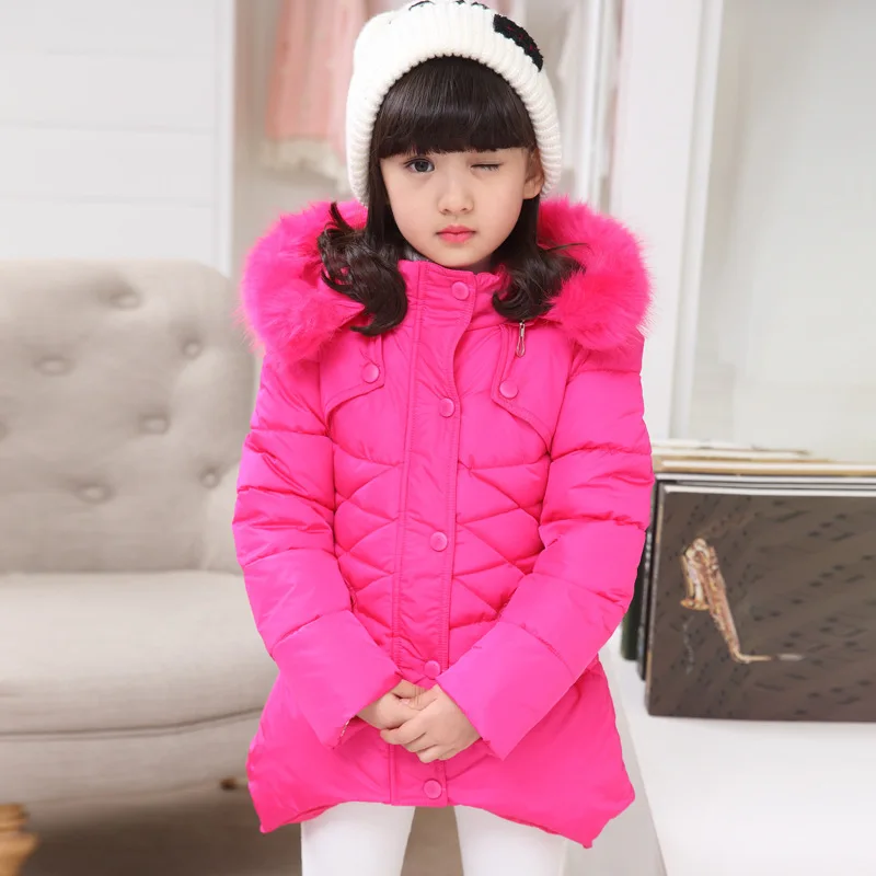Parka de invierno con capucha y estampado juvenil para niños - imagen 4