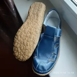 Sandalias planas de cuero partido para mujer Gladiador transpirables