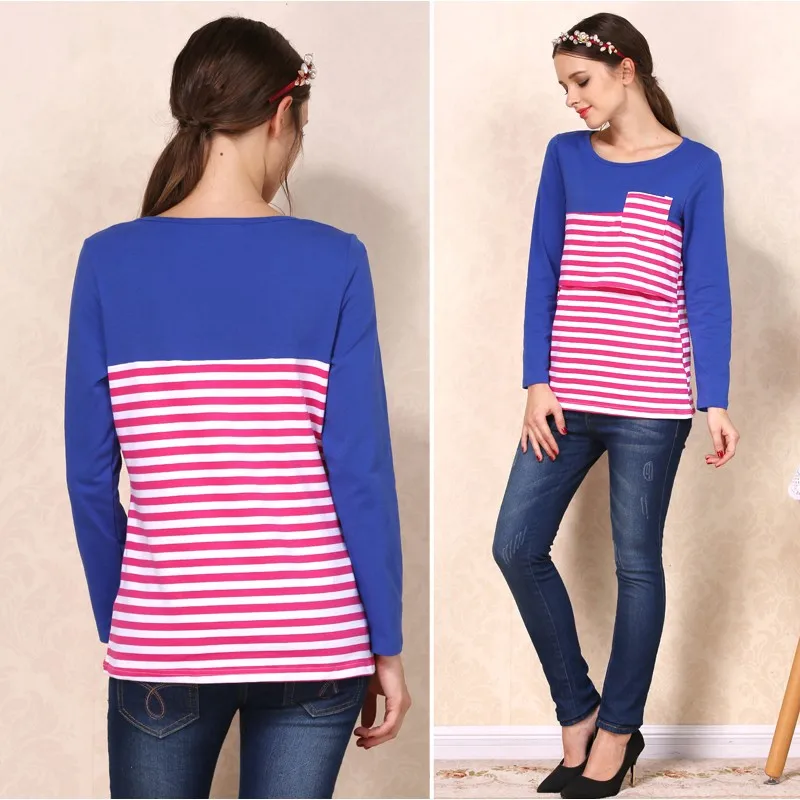 Camiseta de lactancia veraniega, manga corta, cómoda para mamá - imagen 4