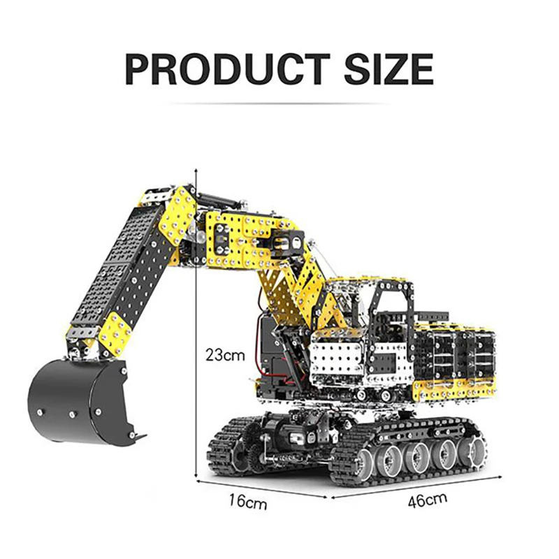 Excavadora de orugas RC para niño – Juguete educativo construcción - imagen 2