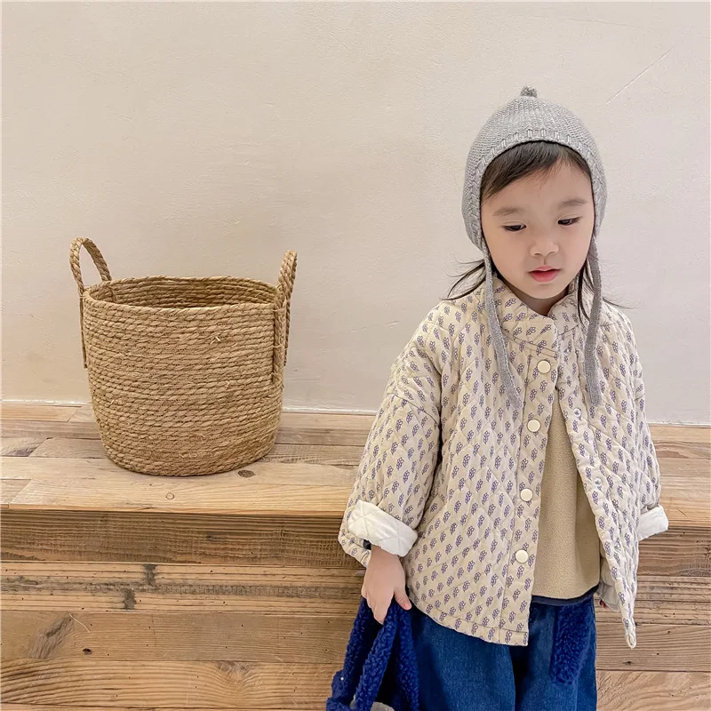Abrigo invierno grueso infantil algodón estampado cálido para niños - imagen 3
