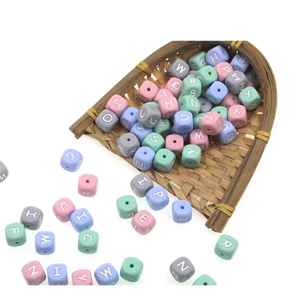 Cuentas de silicona con letras para collar DIY infantil – Kovict - imagen 4