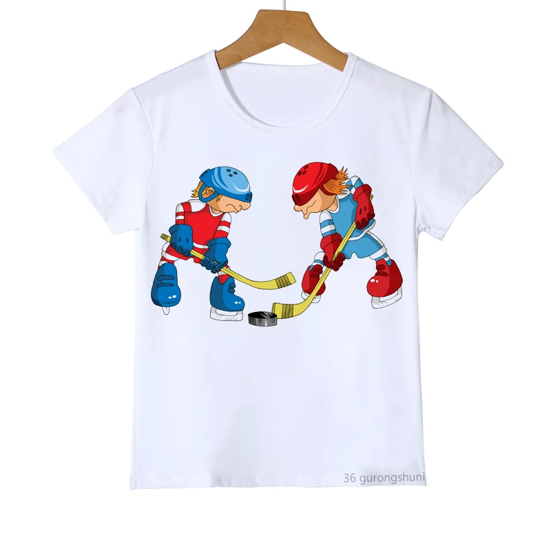 Camiseta infantil de verano con estampado de hockey - imagen 4