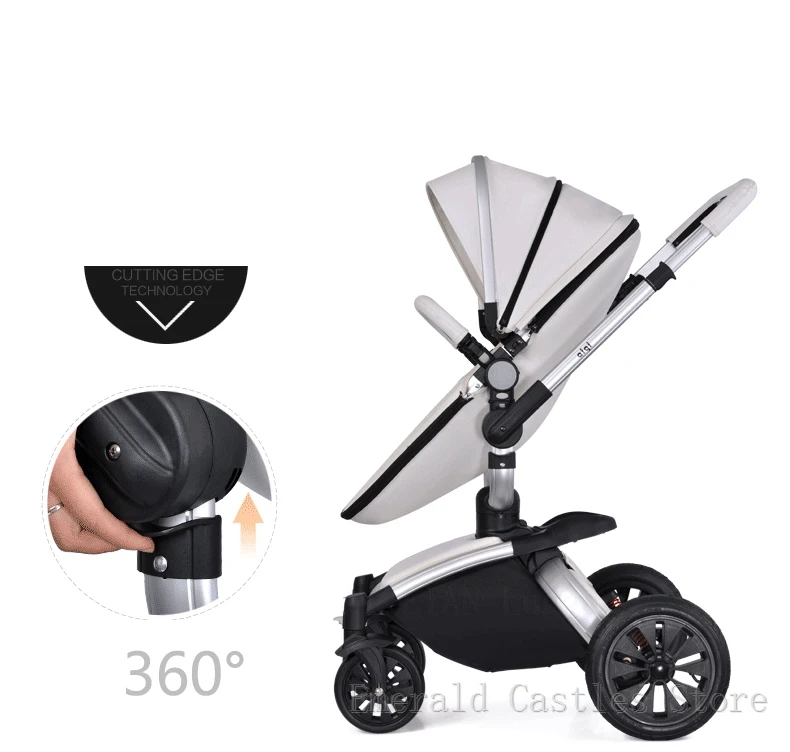 Ruedas traseras de goma de 30 cm y delanteras lisas