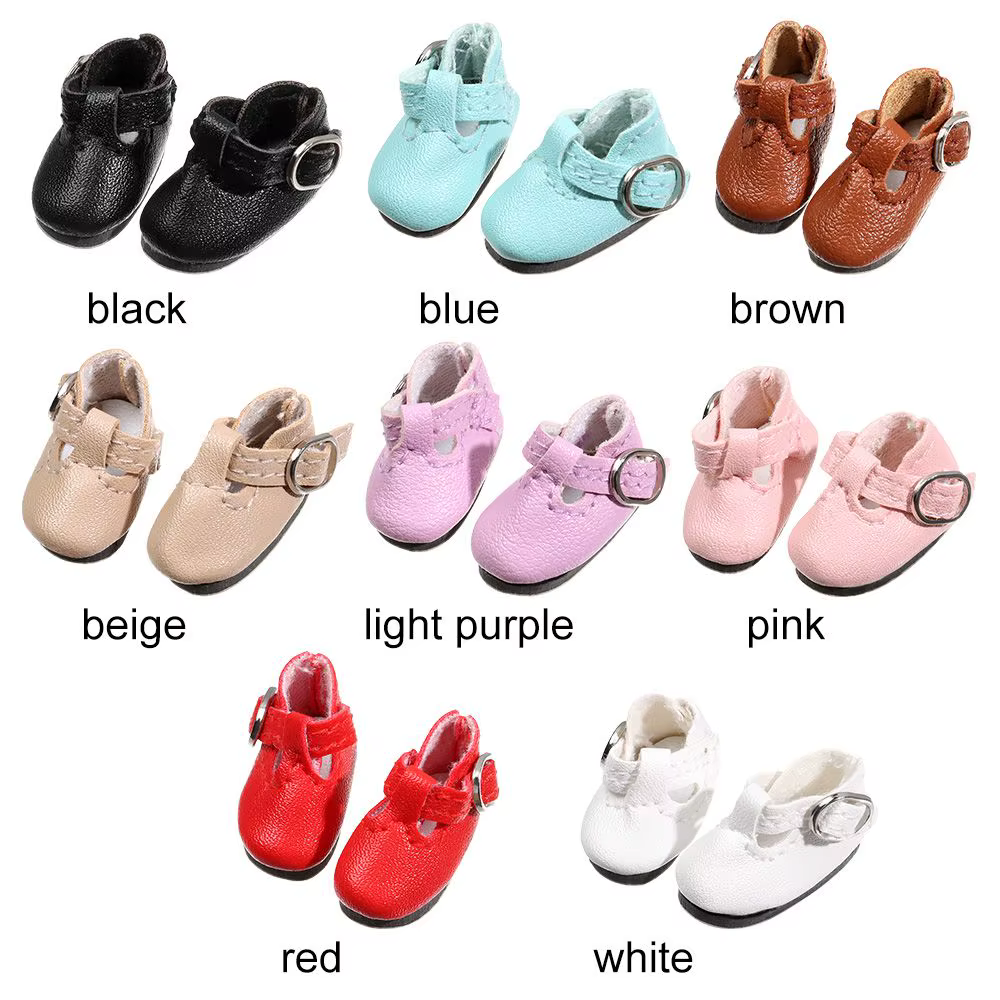 Zapatos para muñecas de cuero sintético multicolor - imagen 5