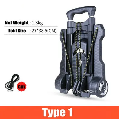 Carrito de compras plegable con bolsa