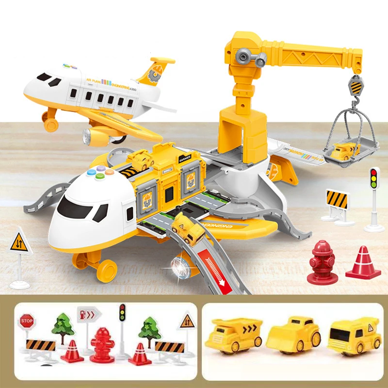 Avión de juguete con sonido y movimiento de inercia para niños - imagen 5