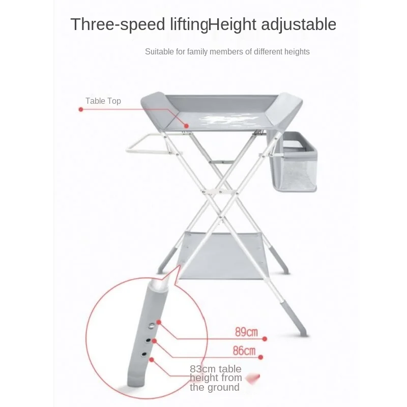 LazyChild Cambiador de Pañales Plegable Altura Ajustable - imagen 5