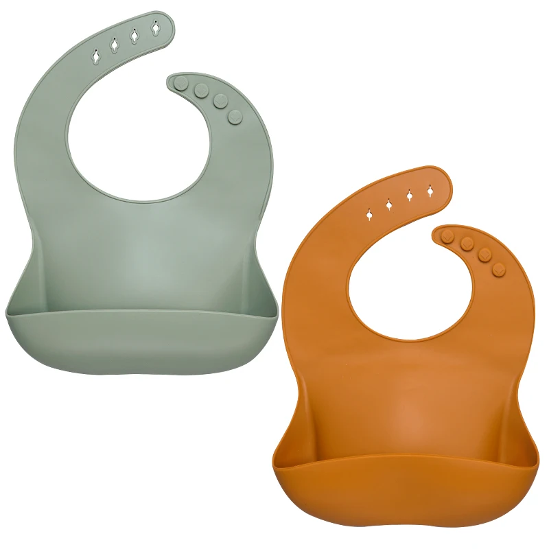 Babero de silicona para bebé: bandana impermeable y cómodo - imagen 3