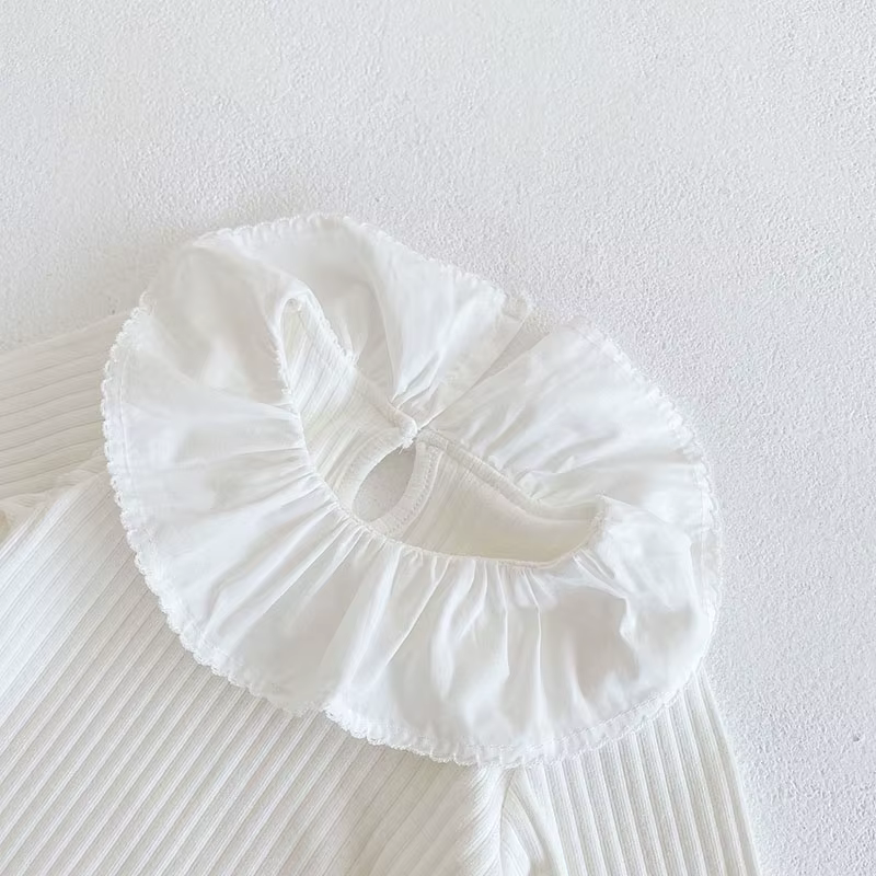 Milangel Mono corto bebé cuello volantes Primavera
