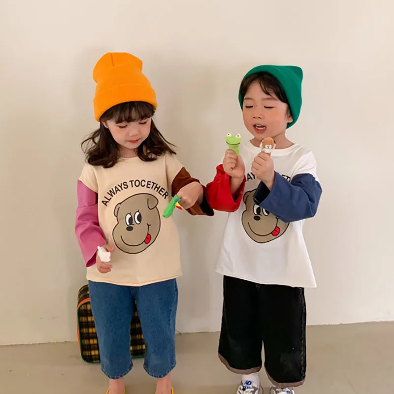 MILANCEL Camiseta manga larga con dibujos animados para niños