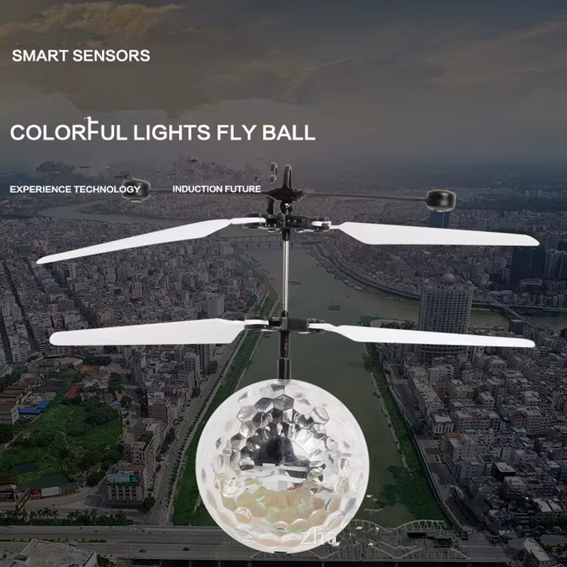 Pelota voladora luminosa con LED y control remoto para niños - imagen 5