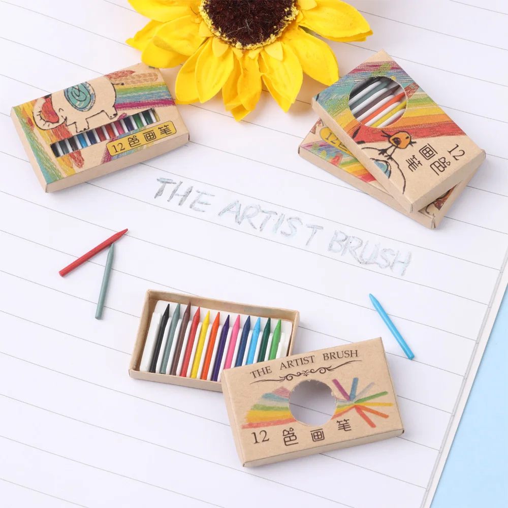 Lápices de colores mini para casa de muñecas – Accesorios creativos para niños - imagen 3