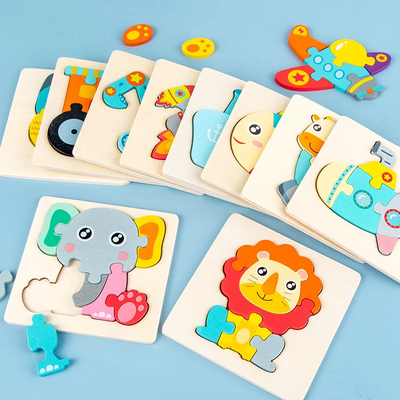 Rompecabezas madera 3D animales – juguete educativo niños - imagen 3