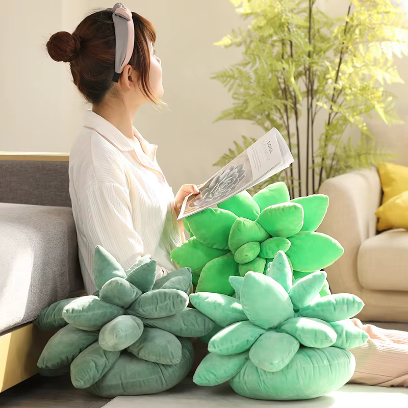 Peluche suculenta realista para niños – Cojín decorativo infantil - imagen 3