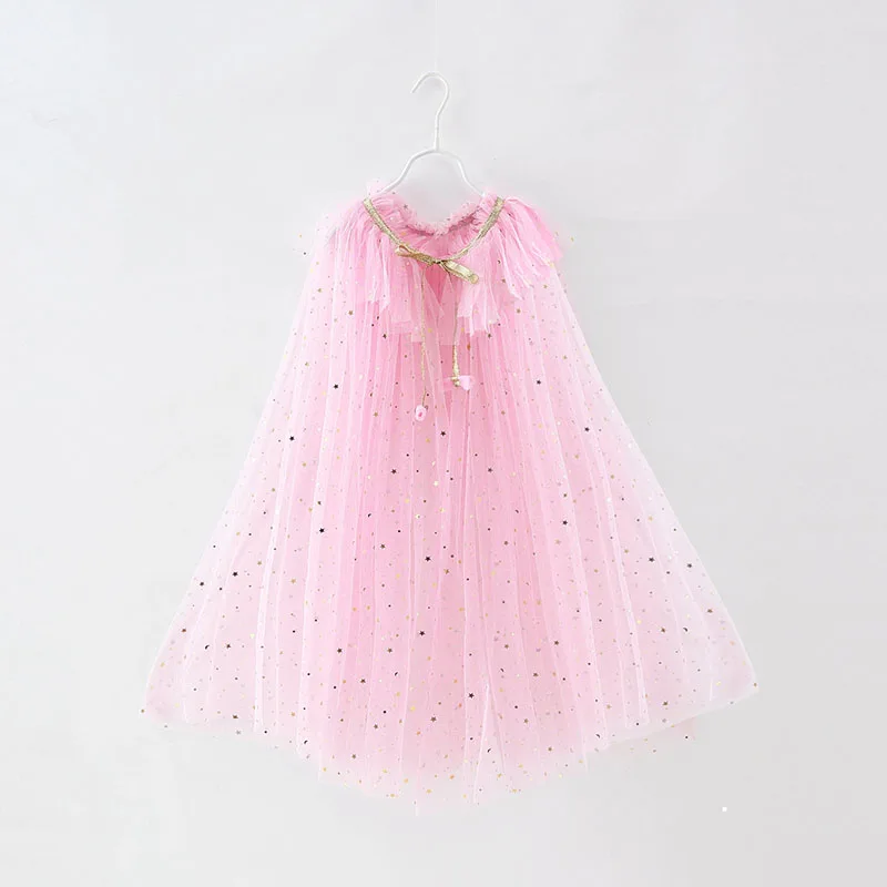 Capa de tul con lentejuelas para niñas – prenda de fiesta ligera - imagen 2