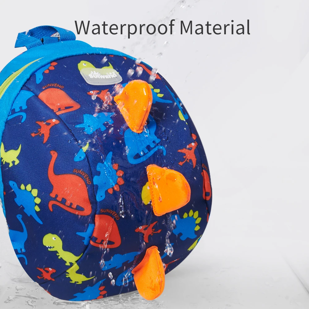 Sunveno mochila preescolar dinosaurio con arnés y bolsa de almuerzo - imagen 3