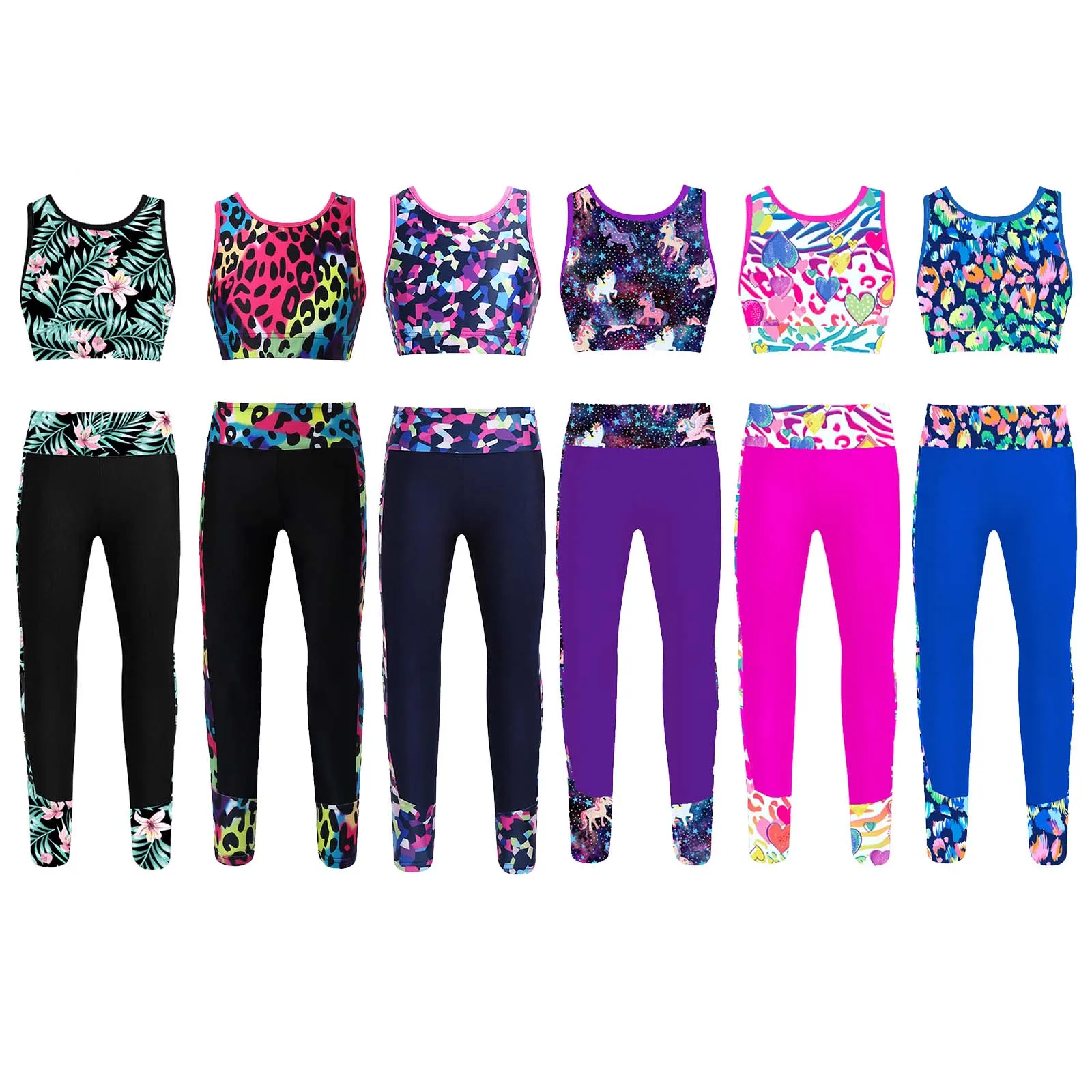 Conjunto de ballet para niña adolescente con top y leggings - imagen 2