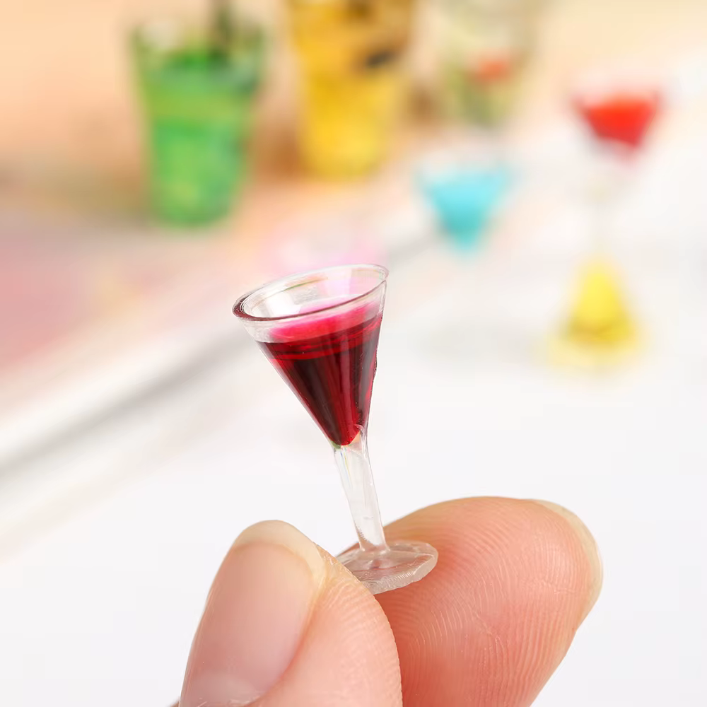 Set de comida miniatura para casa de muñecas en resina artesanal - imagen 2