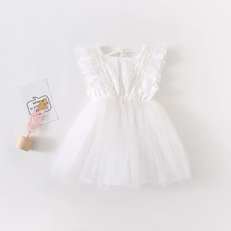 Vestido de encaje sin espalda Milangel para niña - imagen 5