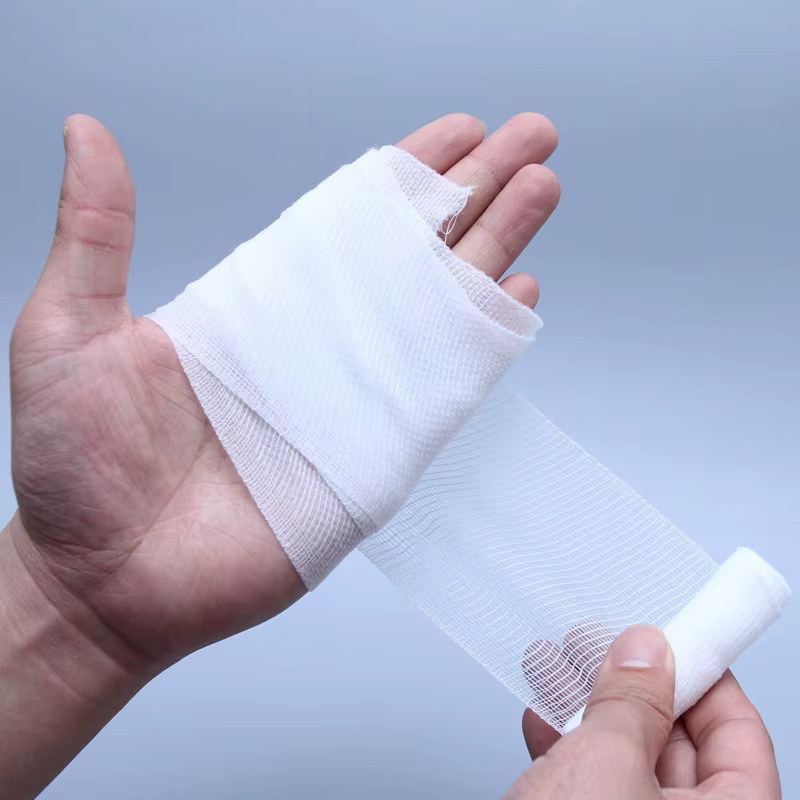 Vendaje aplicado sobre una superficie simulando uso real