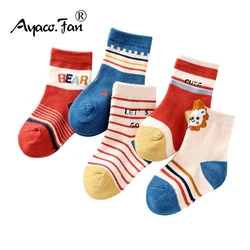 Calcetines de algodón estriados para niños – Cálidos para invierno