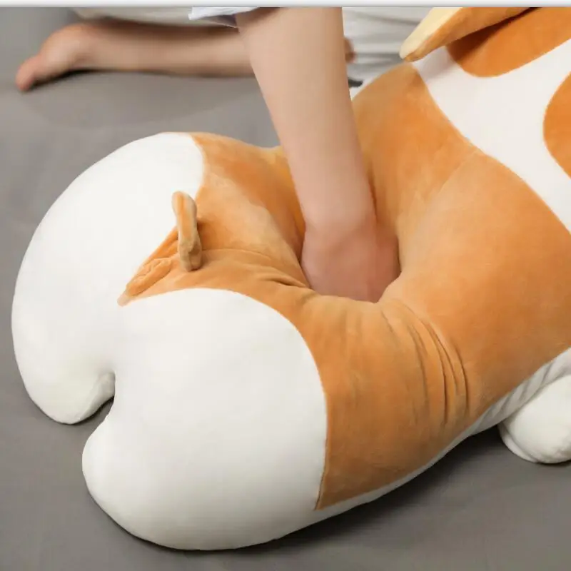 Almohada de peluche Shiba Inu para niños y niñas, cojín suave - imagen 2