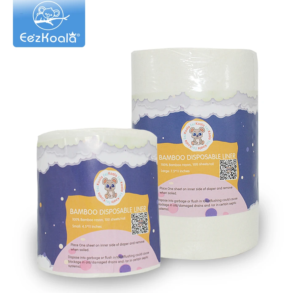 EezKoala Pañal Biodegradable de Bambú – Forro con Tela Suave