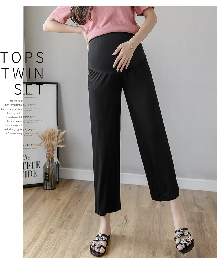 Pantalón casual de maternidad en estilo holgado