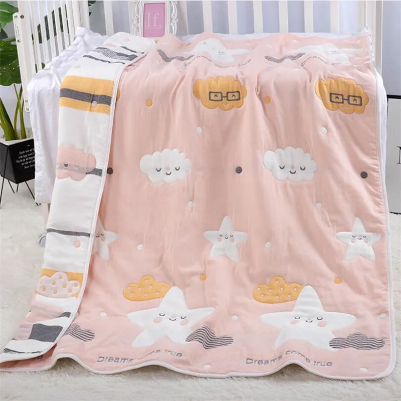 Reall manta gruesa de muselina algodón para niños cálida siesta