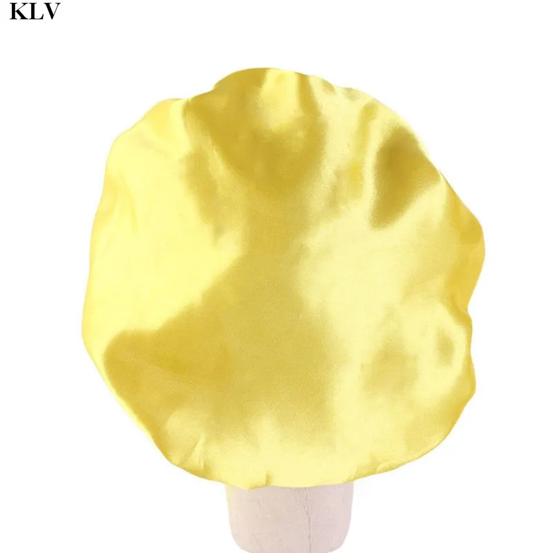KLV gorro de satén reversible para dormir, doble capa suave - imagen 5