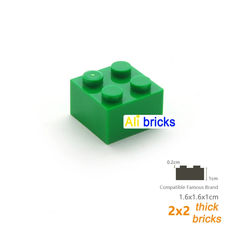 Bloques de construcción 2×2 para niños – Piezas resistentes y seguras - imagen 4