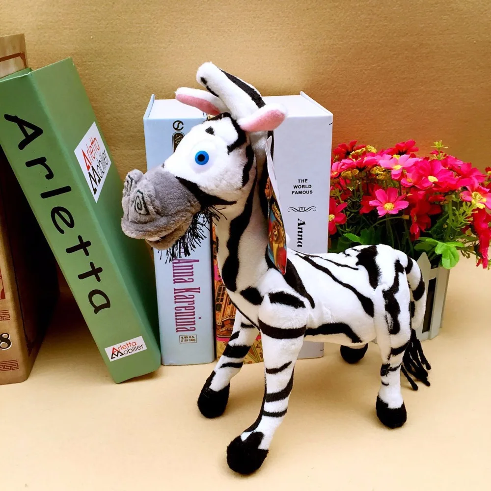 Peluche Madagascar – León, Jirafa, Pingüino, Cebra, Hipopótamo - imagen 2