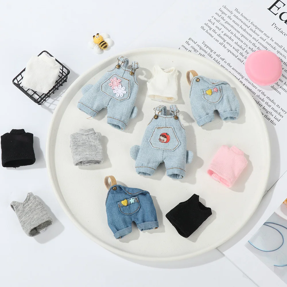 Conjunto vaquero para muñecas mini con camisa y pantalón