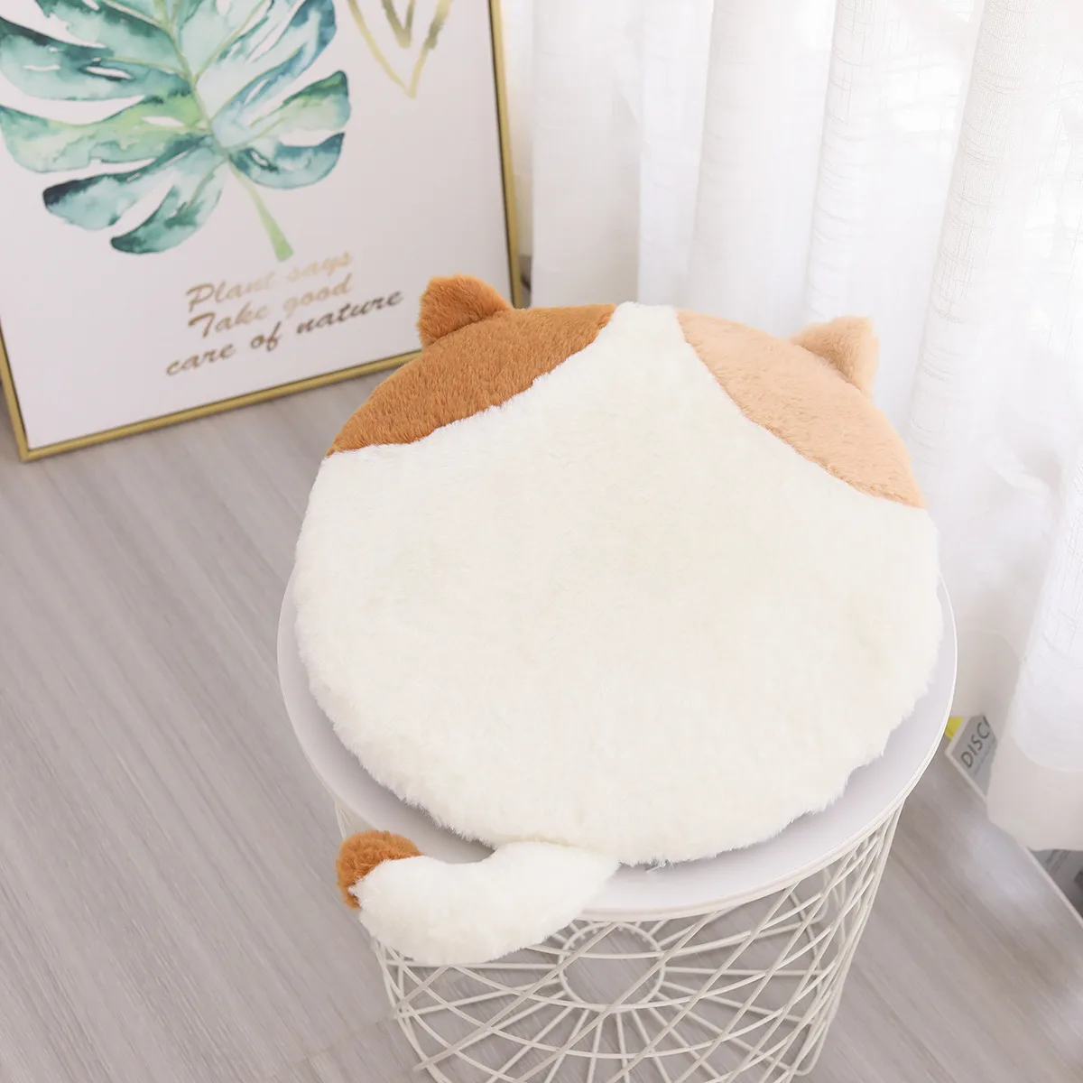 Cojín para silla de espuma viscoelástica con funda de peluche