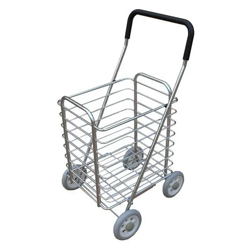Carrito de compras infantil de aleación con ruedas grandes y remolque - imagen 5