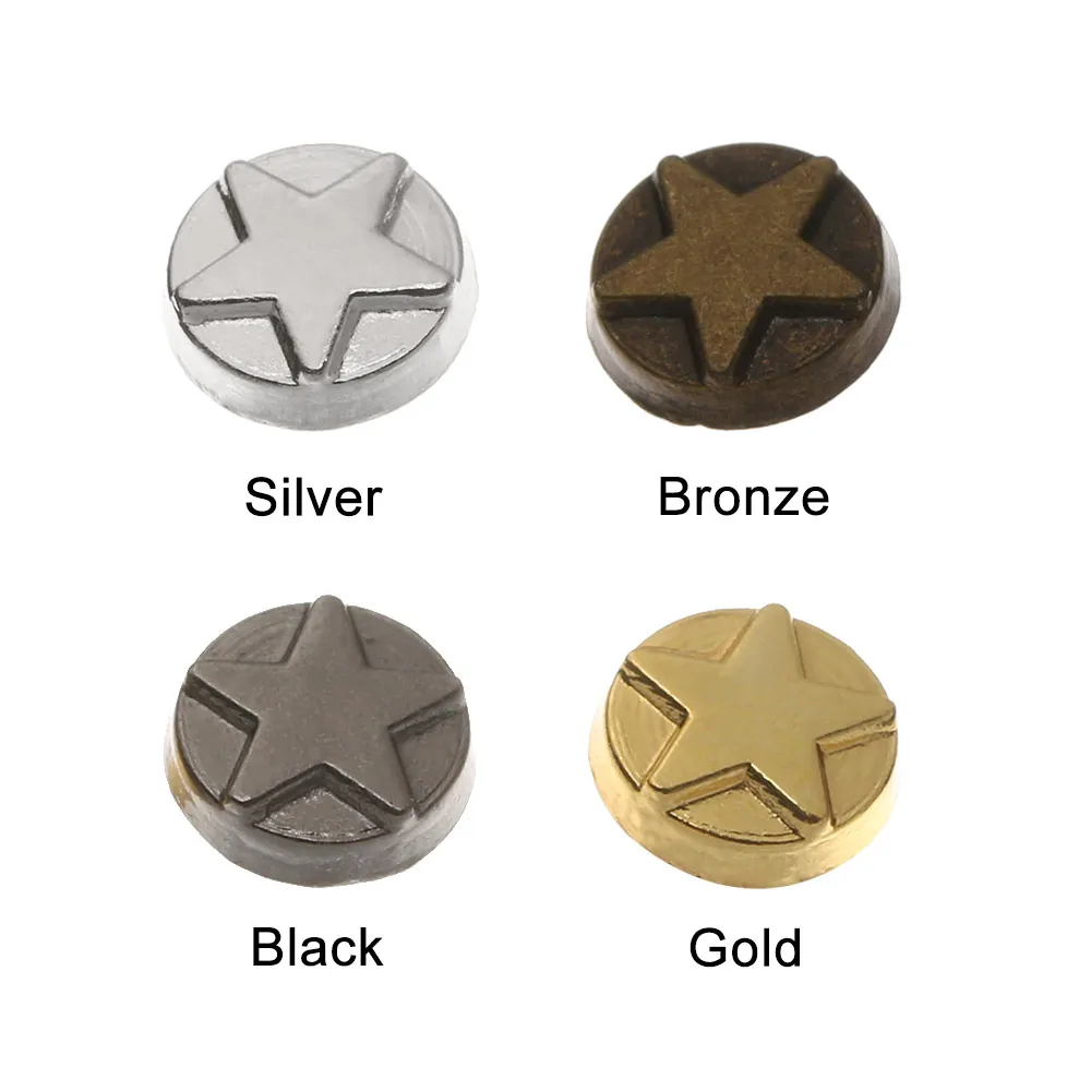 Botones metálicos 5mm con estrella para decorar ropa de bebé y muñecas - imagen 2