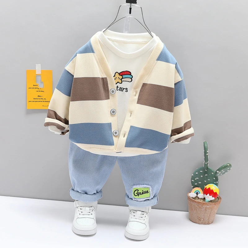 Chándal infantil primavera otoño con chaqueta, camiseta y pantalón - imagen 3