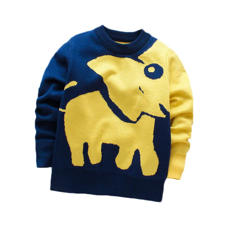 Jersey de punto de algodón para niño – manga larga cálida invierno